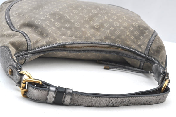 Auth Louis Vuitton Monogram Mini Lin Manon MM Shoulder Bag Gray M95618 LV 6028H