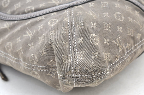 Auth Louis Vuitton Monogram Mini Lin Manon MM Shoulder Bag Gray M95618 LV 6028H