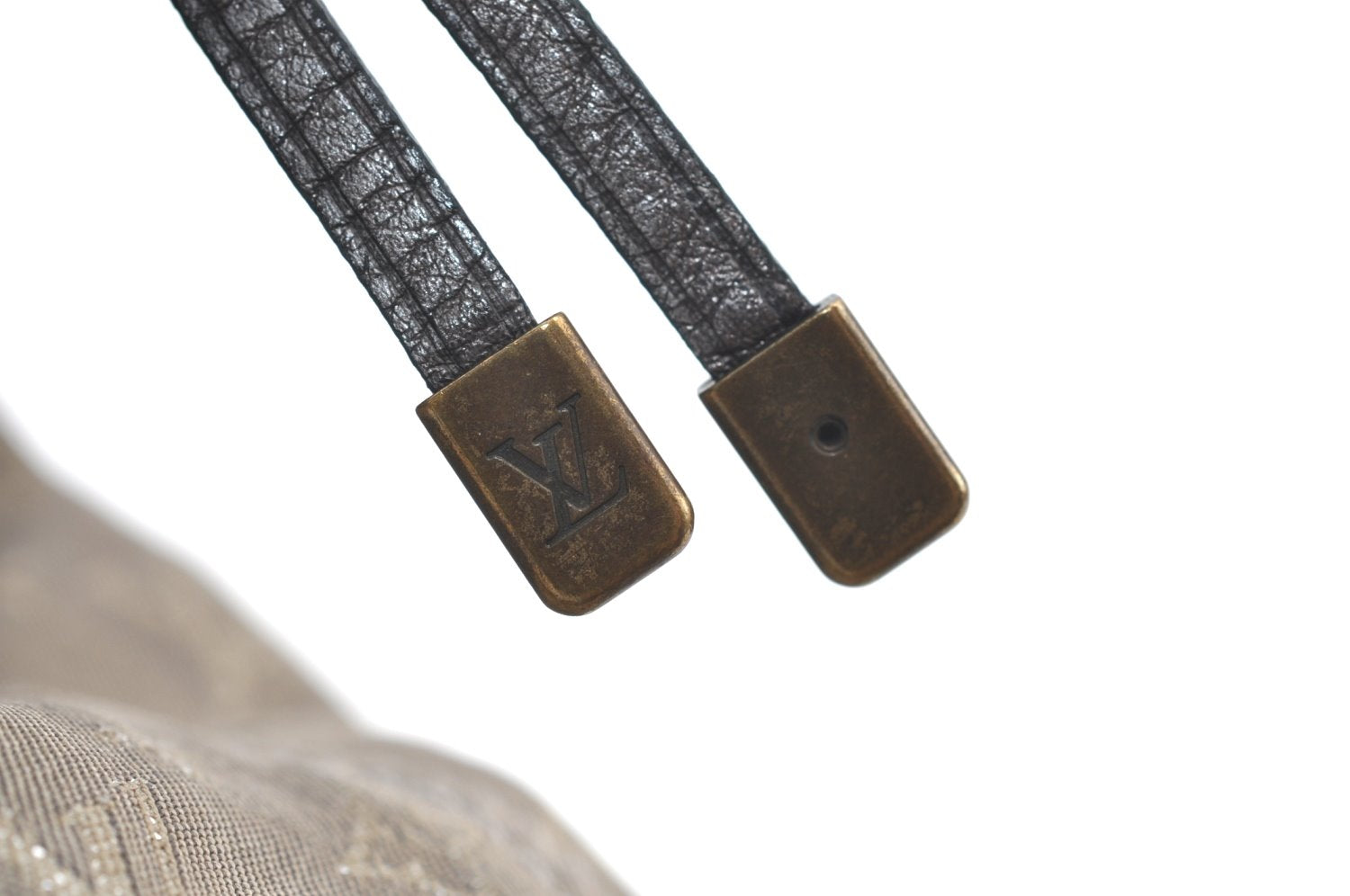 Auth Louis Vuitton Monogram Mini Lin Manon MM Shoulder Bag Gray M95618 LV 6028H