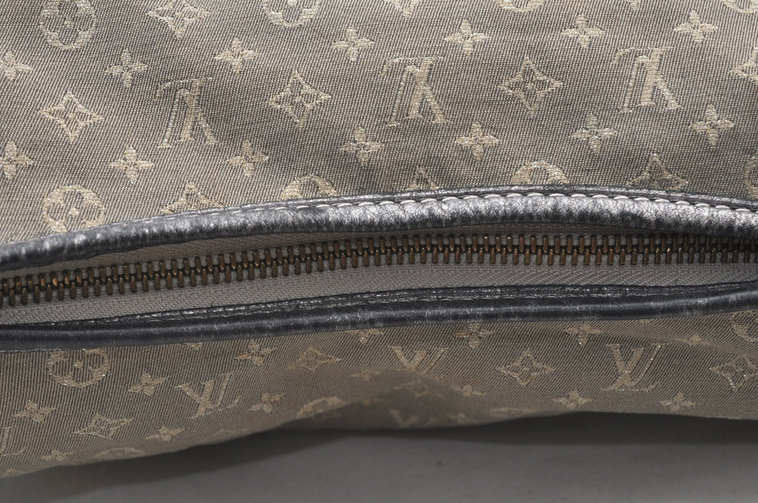 Auth Louis Vuitton Monogram Mini Lin Manon MM Shoulder Bag Gray M95618 LV 6028H