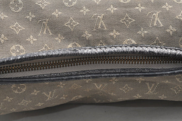 Auth Louis Vuitton Monogram Mini Lin Manon MM Shoulder Bag Gray M95618 LV 6028H