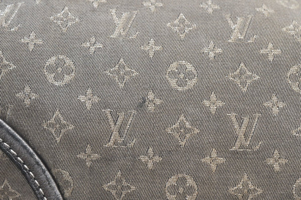 Auth Louis Vuitton Monogram Mini Lin Manon MM Shoulder Bag Gray M95618 LV 6028H