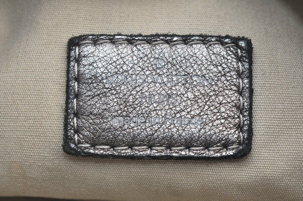 Auth Louis Vuitton Monogram Mini Lin Manon MM Shoulder Bag Gray M95618 LV 6028H