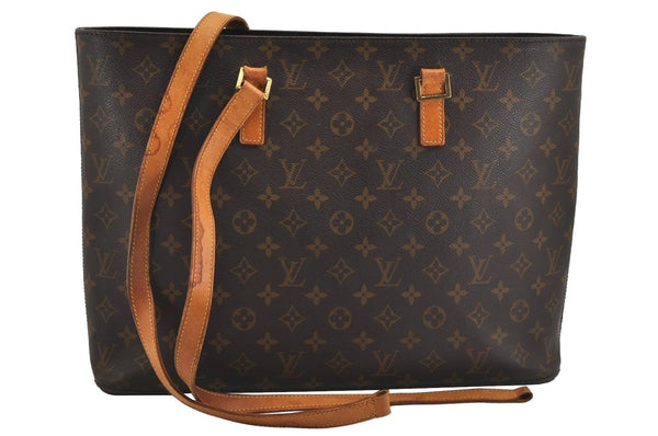 Authentic Louis Vuitton Monogram Luco Shoulder Tote Bag M51155 LV Junk 6028J