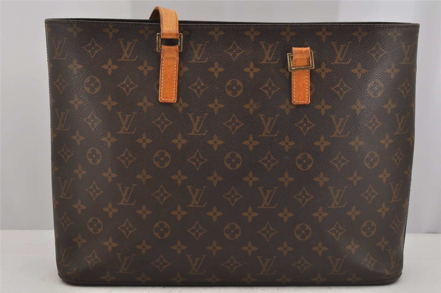 Authentic Louis Vuitton Monogram Luco Shoulder Tote Bag M51155 LV Junk 6028J