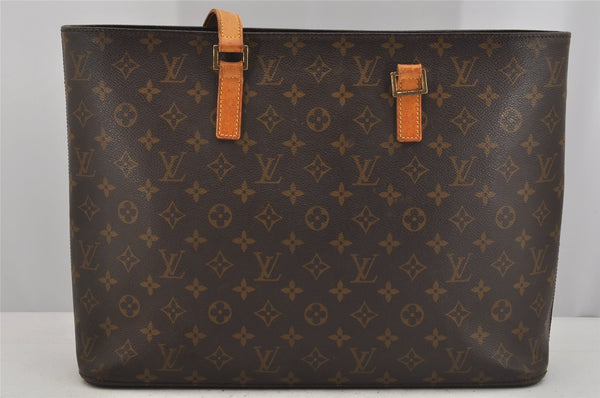 Authentic Louis Vuitton Monogram Luco Shoulder Tote Bag M51155 LV Junk 6028J