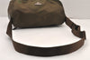 Authentic PRADA Nylon Tessuto Leather Shoulder Cross Body Bag Purse Khaki 6028K