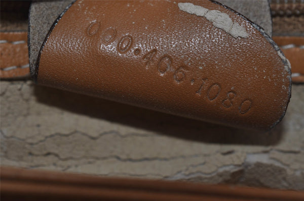 Authentic GUCCI Micro GG PVC Leather Shoulder Hand Bag Purse Brown Junk 6030I