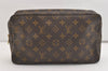 Authentic Louis Vuitton Monogram Trousse Toilette 28 Clutch Bag M47522 LV 6031J