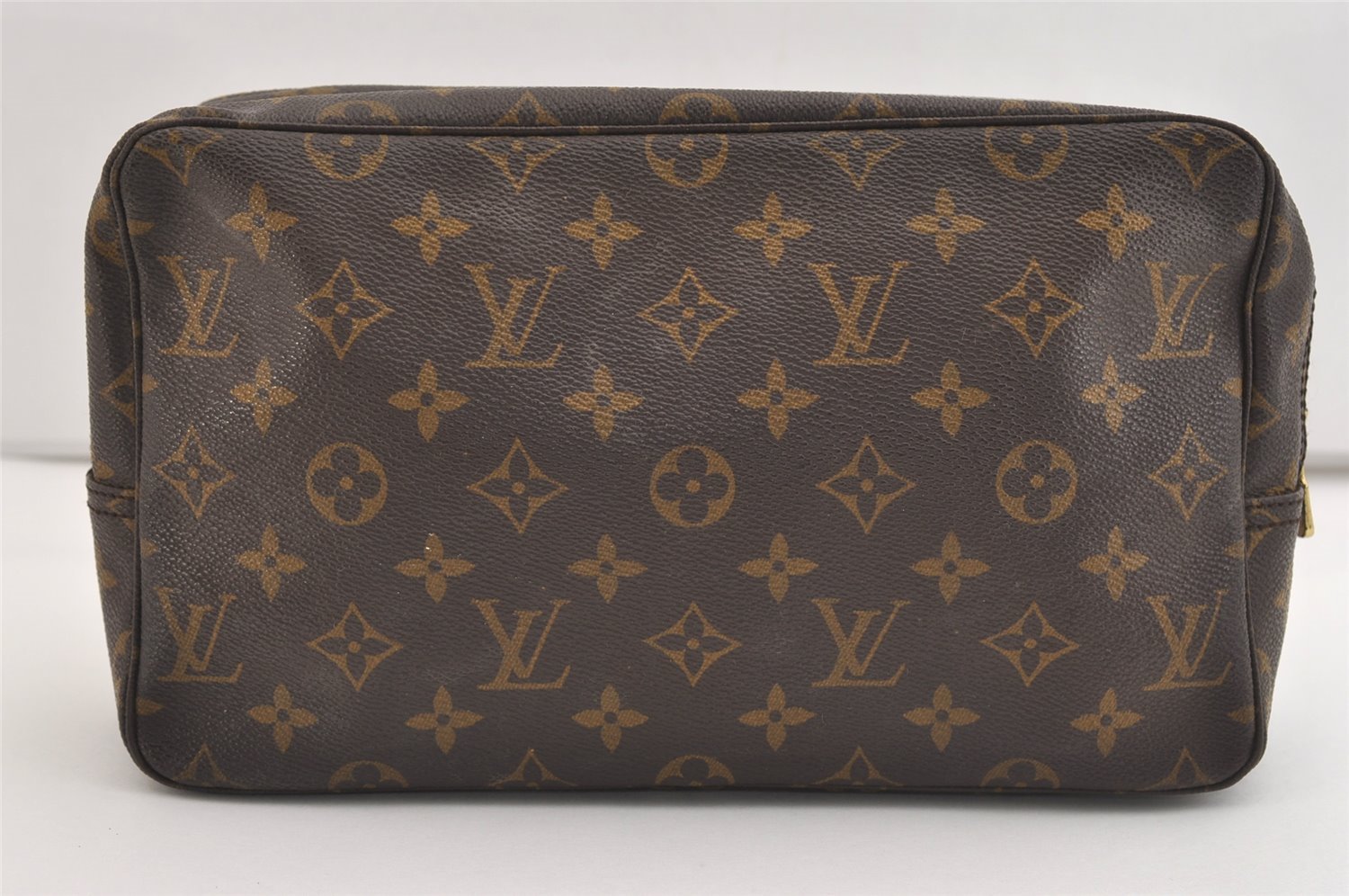 Authentic Louis Vuitton Monogram Trousse Toilette 28 Clutch Bag M47522 LV 6031J