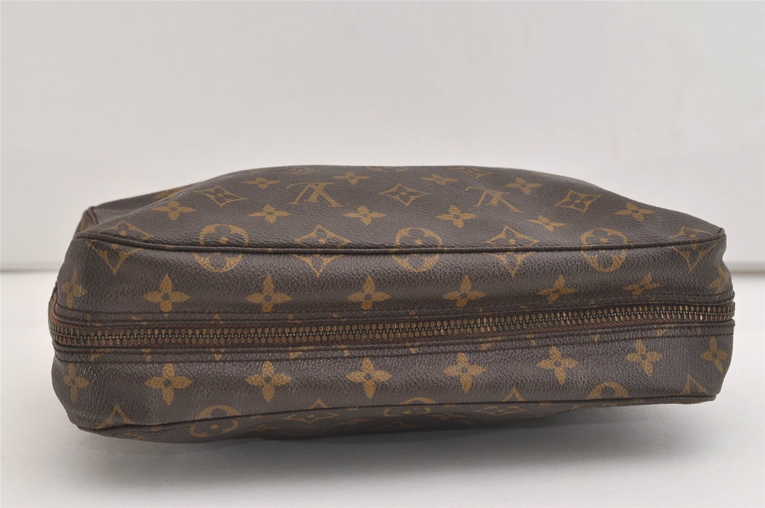Authentic Louis Vuitton Monogram Trousse Toilette 28 Clutch Bag M47522 LV 6031J