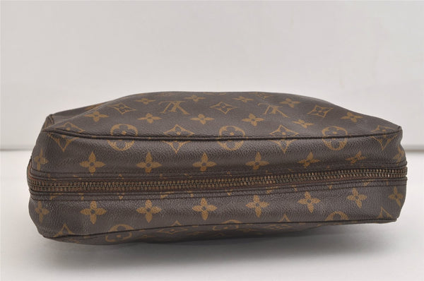 Authentic Louis Vuitton Monogram Trousse Toilette 28 Clutch Bag M47522 LV 6031J