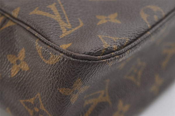 Authentic Louis Vuitton Monogram Trousse Toilette 28 Clutch Bag M47522 LV 6031J