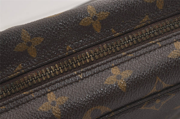 Authentic Louis Vuitton Monogram Trousse Toilette 28 Clutch Bag M47522 LV 6031J
