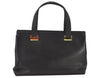 Authentic Salvatore Ferragamo 2Way Shoulder Hand Bag Leather Black SF 6031K