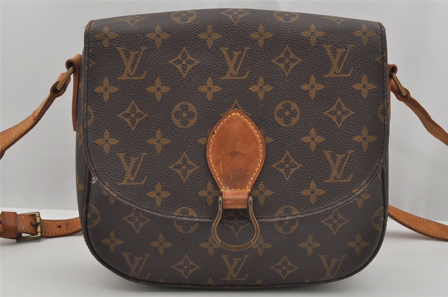 Authentic Louis Vuitton Monogram Saint Cloud GM M51242 Shoulder Cross Bag 6033J
