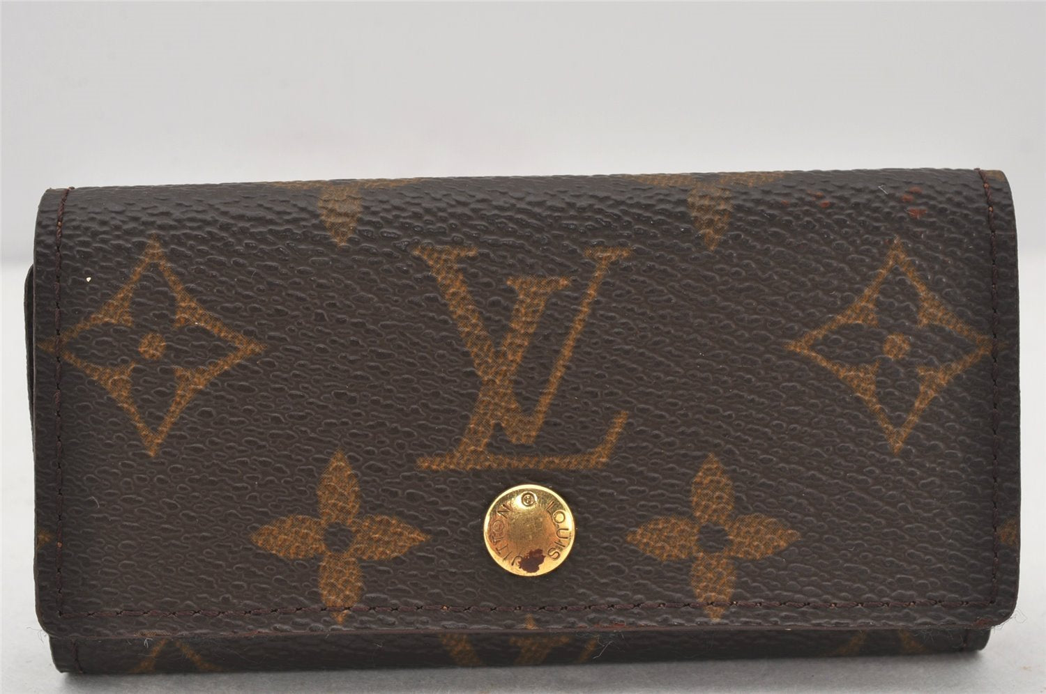 Authentic Louis Vuitton Monogram Multicles 4 Four Hooks Key Case M62631 LV 6033K