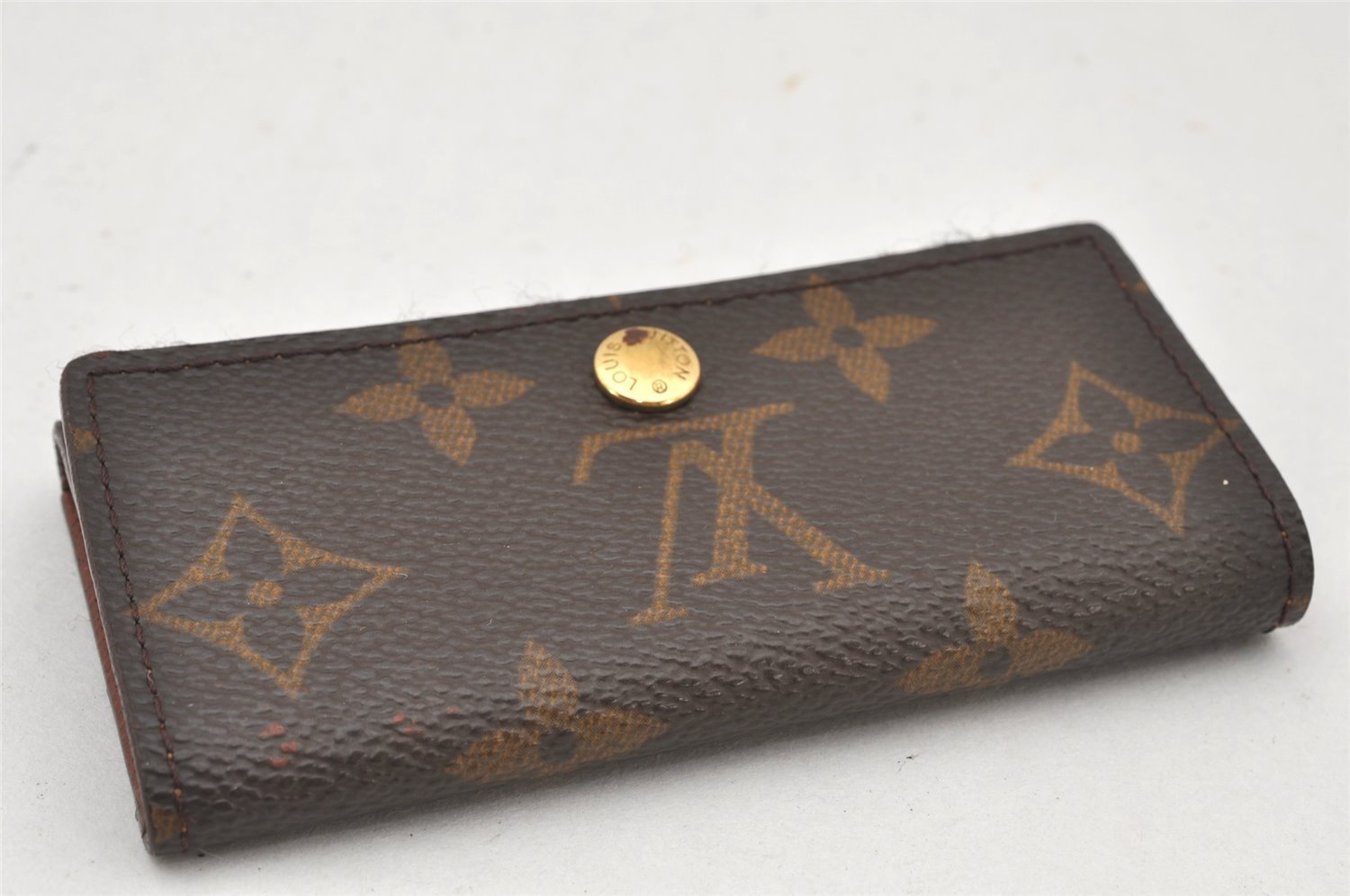 Authentic Louis Vuitton Monogram Multicles 4 Four Hooks Key Case M62631 LV 6033K