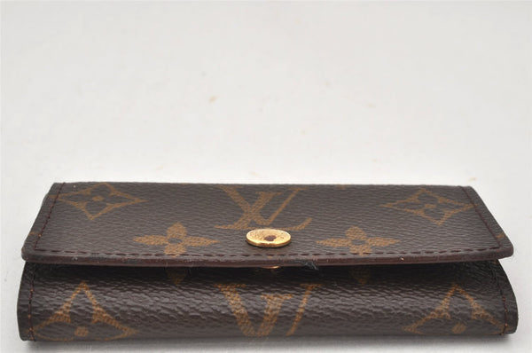 Authentic Louis Vuitton Monogram Multicles 4 Four Hooks Key Case M62631 LV 6033K