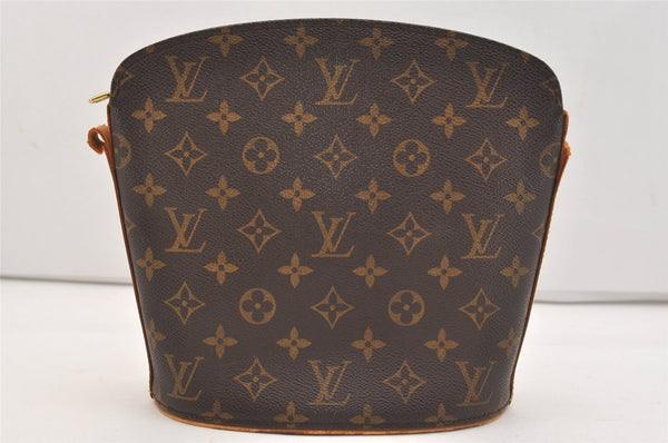 Authentic Louis Vuitton Monogram Drouot Shoulder Body Bag M51290 LV Junk 6035J