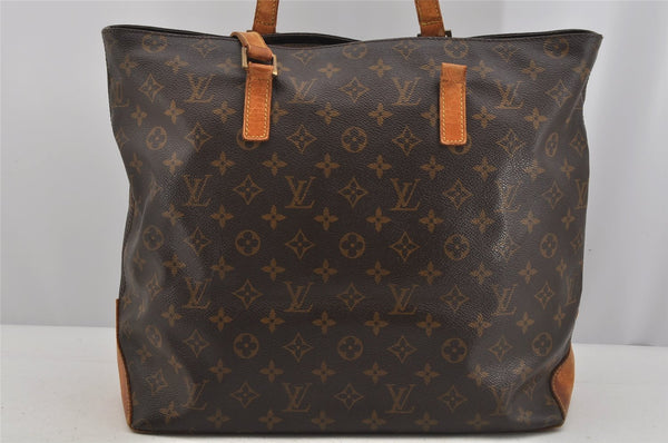 Authentic Louis Vuitton Monogram Cabas Mezzo Shoulder Tote Bag M51151 Junk 6036J