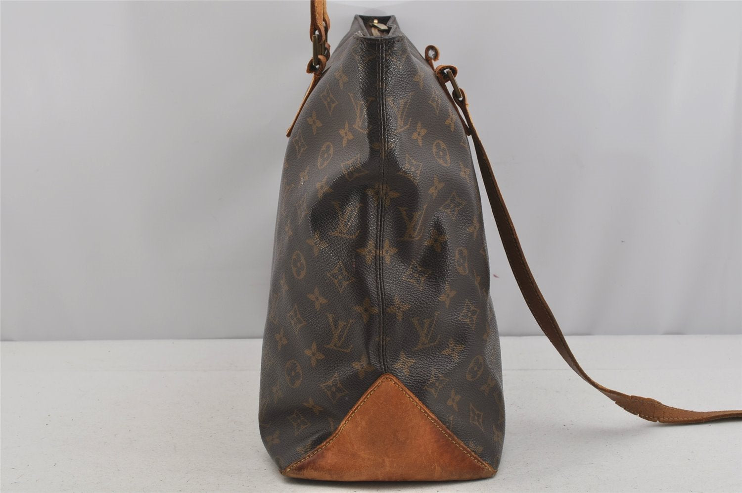 Authentic Louis Vuitton Monogram Cabas Mezzo Shoulder Tote Bag M51151 Junk 6036J