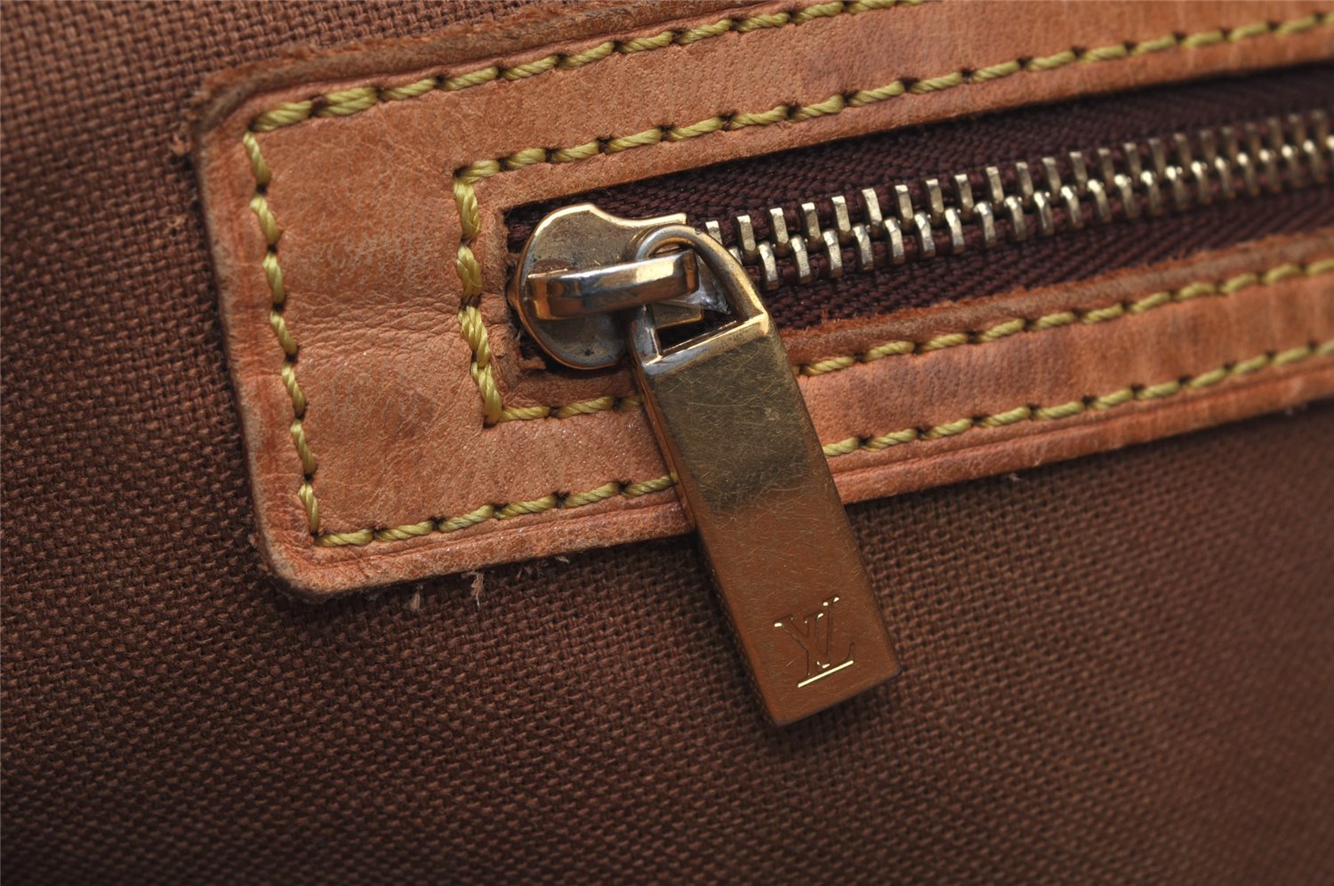 Authentic Louis Vuitton Monogram Cabas Mezzo Shoulder Tote Bag M51151 Junk 6036J