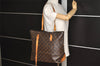 Authentic Louis Vuitton Monogram Cabas Mezzo Shoulder Tote Bag M51151 Junk 6036J