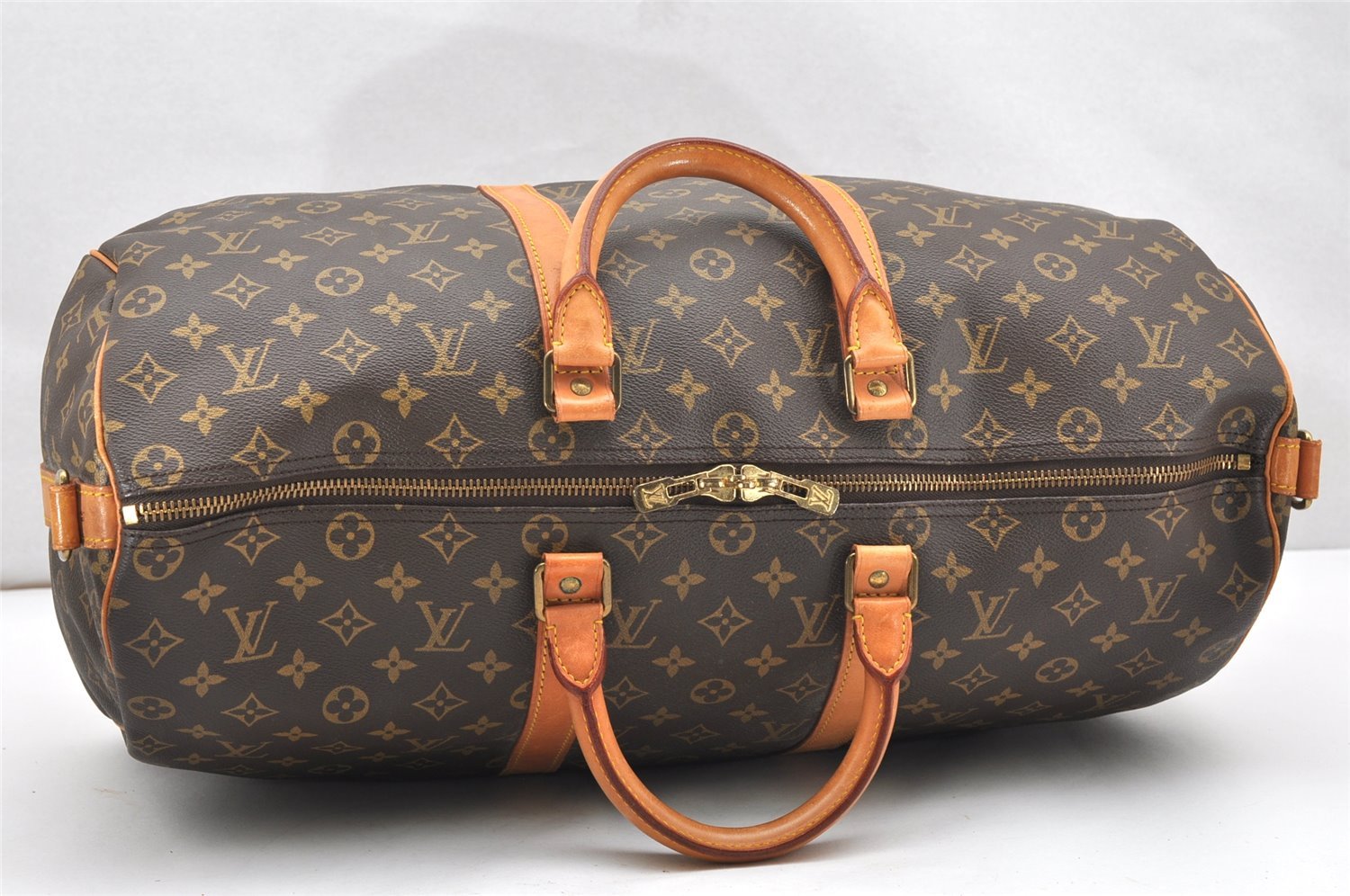 Authentic Louis Vuitton Monogram Keepall Bandouliere 50 M41416 Boston Bag 6037K