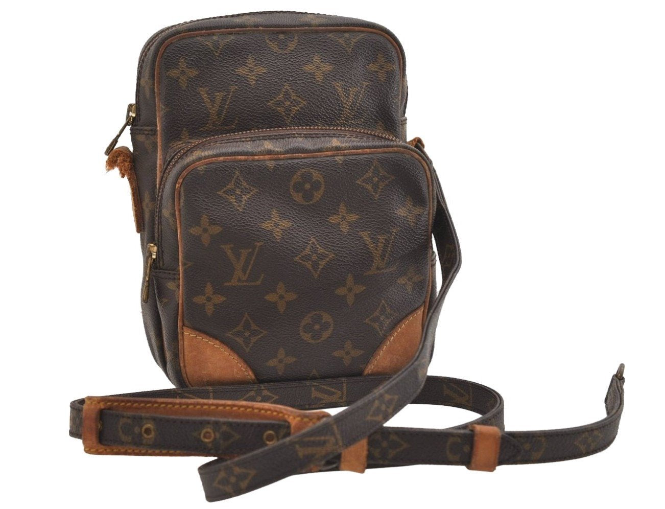 Authentic Louis Vuitton Monogram Amazone Shoulder Cross Bag M45236 LV Junk 6038J