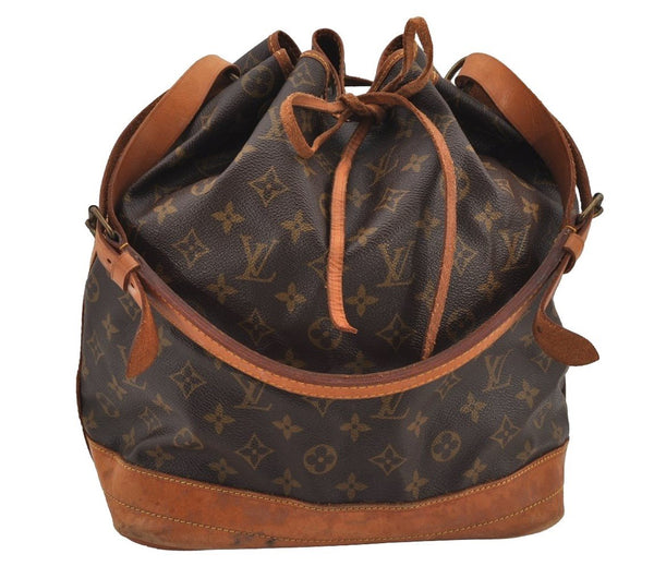 Authentic Louis Vuitton Monogram Noe Shoulder Drawstring Bag M42224 LV 6039J