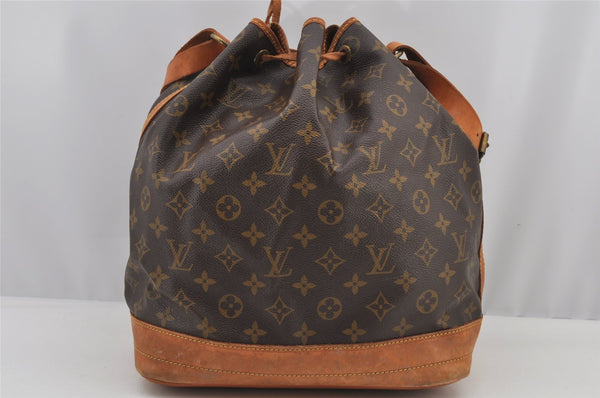 Authentic Louis Vuitton Monogram Noe Shoulder Drawstring Bag M42224 LV 6039J