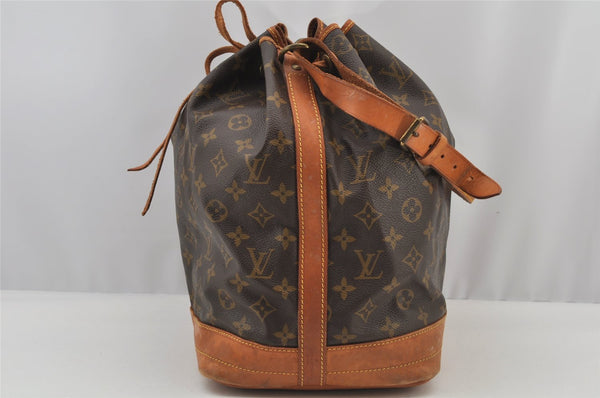 Authentic Louis Vuitton Monogram Noe Shoulder Drawstring Bag M42224 LV 6039J