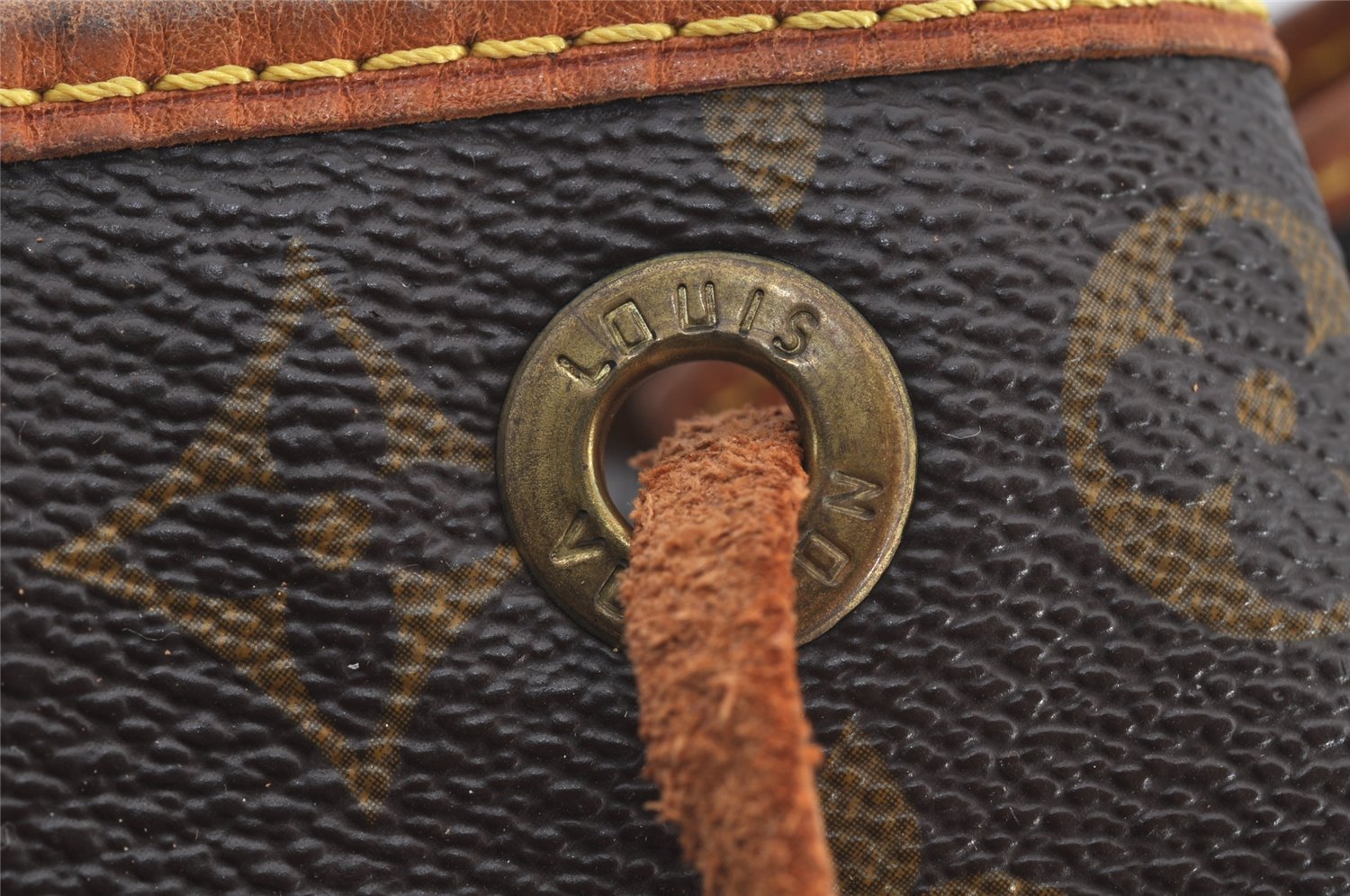 Authentic Louis Vuitton Monogram Noe Shoulder Drawstring Bag M42224 LV 6039J