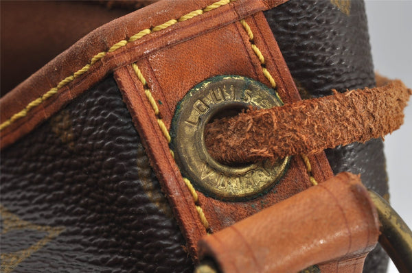 Authentic Louis Vuitton Monogram Noe Shoulder Drawstring Bag M42224 LV 6039J