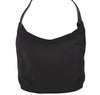 Authentic GUCCI Vintage Shoulder Hand Bag Purse Nylon Leather Black 6039K