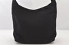 Authentic GUCCI Vintage Shoulder Hand Bag Purse Nylon Leather Black 6039K