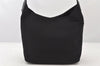 Authentic GUCCI Vintage Shoulder Hand Bag Purse Nylon Leather Black 6039K