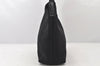 Authentic GUCCI Vintage Shoulder Hand Bag Purse Nylon Leather Black 6039K
