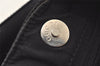 Authentic GUCCI Vintage Shoulder Hand Bag Purse Nylon Leather Black 6039K