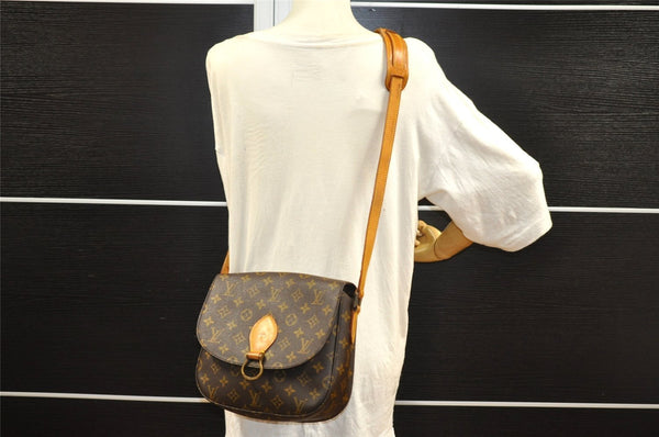 Authentic Louis Vuitton Monogram Saint Cloud GM M51242 Shoulder Cross Bag 6042I