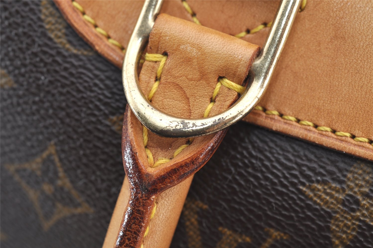 Authentic Louis Vuitton Monogram Deauville Hand Bag M47270 LV 6043I