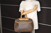 Authentic Louis Vuitton Monogram Deauville Hand Bag M47270 LV 6043I