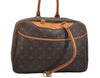 Authentic Louis Vuitton Monogram Deauville Hand Bag M47270 LV Junk 6044J