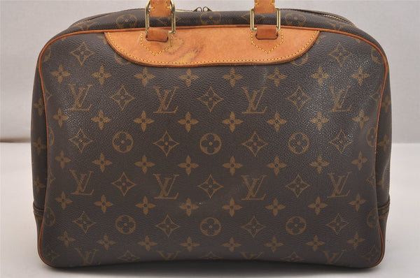 Authentic Louis Vuitton Monogram Deauville Hand Bag M47270 LV Junk 6044J