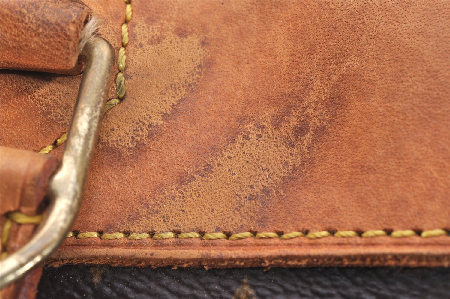 Authentic Louis Vuitton Monogram Deauville Hand Bag M47270 LV Junk 6044J