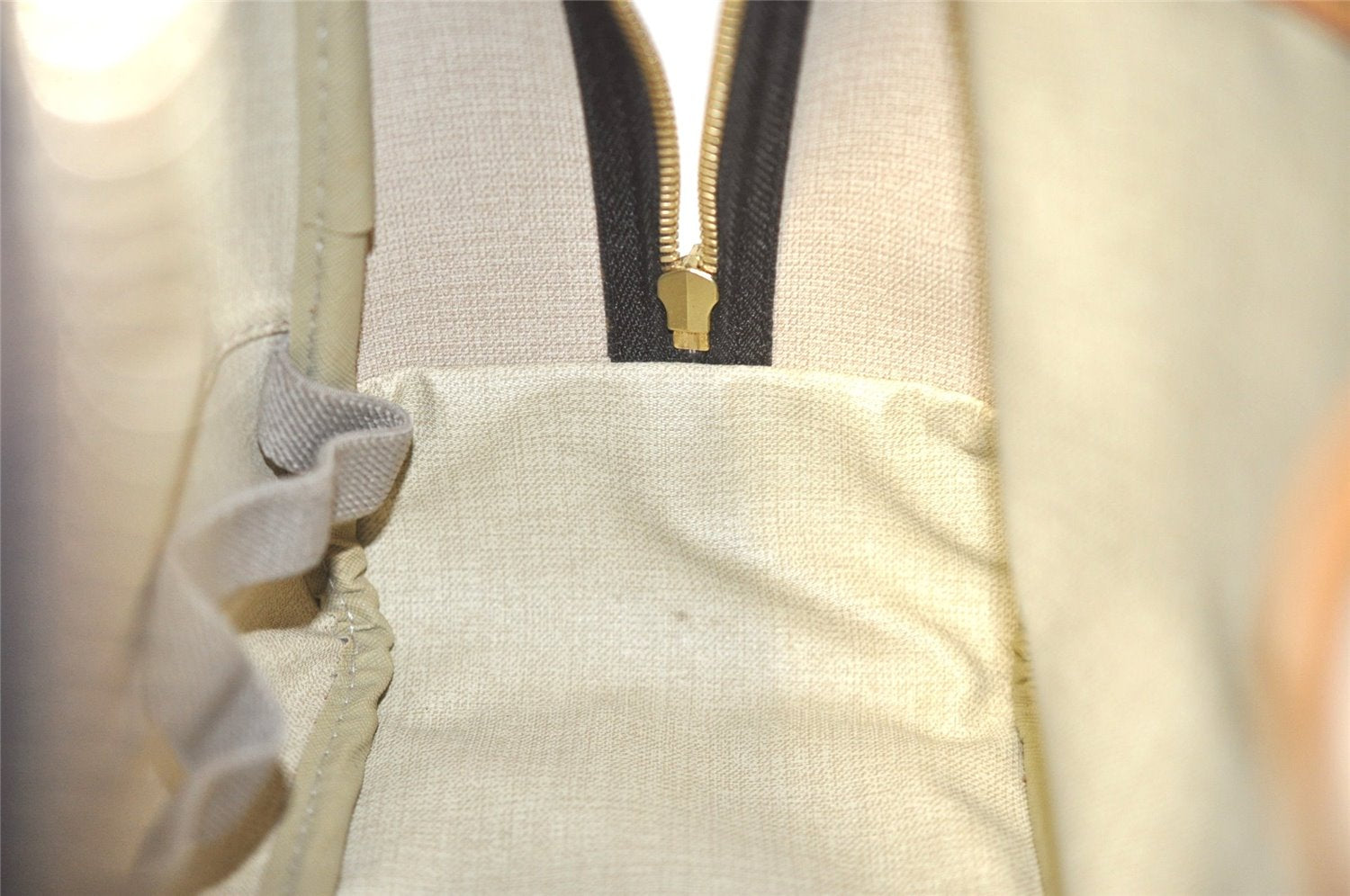 Authentic Louis Vuitton Monogram Deauville Hand Bag M47270 LV Junk 6044J