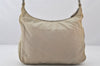 Authentic PRADA Vintage Nylon Tessuto Shoulder Hand Bag Purse White Cream 6044K