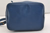 Authentic Louis Vuitton Epi Petit Noe Shoulder Drawstring Bag M44105 Blue 6045J