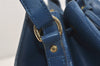 Authentic Louis Vuitton Epi Petit Noe Shoulder Drawstring Bag M44105 Blue 6045J